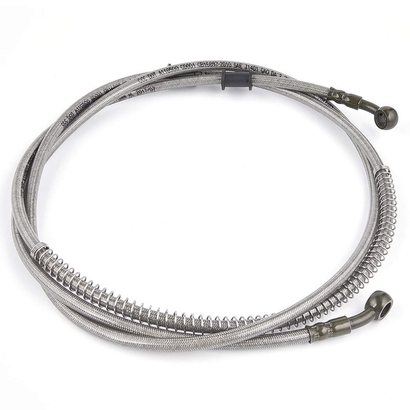 MTATCN 86" Stainless Braided Hydraulic Brake Hose Line for GY6 Kazuma Sunl Taotao Roketa Jonway Scooter Moped ATV Dirt Bike Go Kart - Image 4